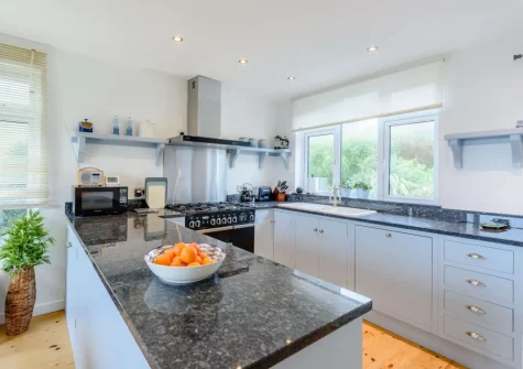 The kitchen at Silver Seas, Combe Martin