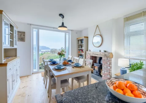 The dining area at Silver Seas, Combe Martin