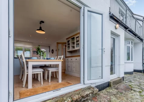 The dining area at Silver Seas, Combe Martin