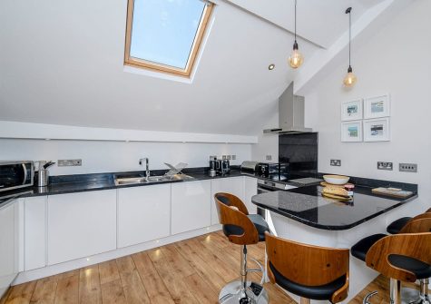 The kitchen & dining area at Silver Street, Bideford