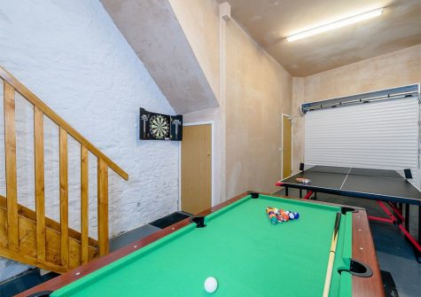 The games room at Silver Street, Bideford