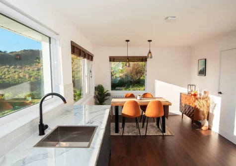 The kitchen & dining area at Silverthorne, Mortehoe