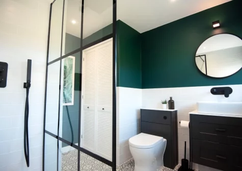 The shower room at Silverthorne, Mortehoe