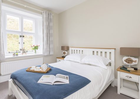 Bedroom #1 at Siren, Bull Point Lighthouse, Mortehoe