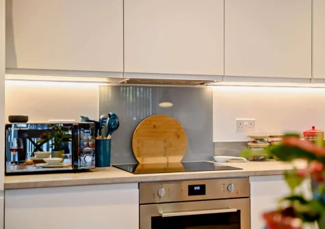 The kitchen at Skippers Corner, Plymouth