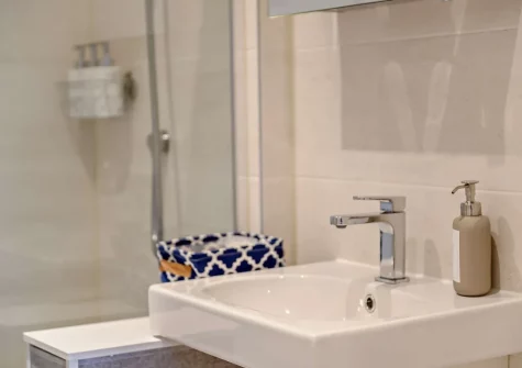 Bedroom #1 en-suite shower room at Skippers Corner, Plymouth