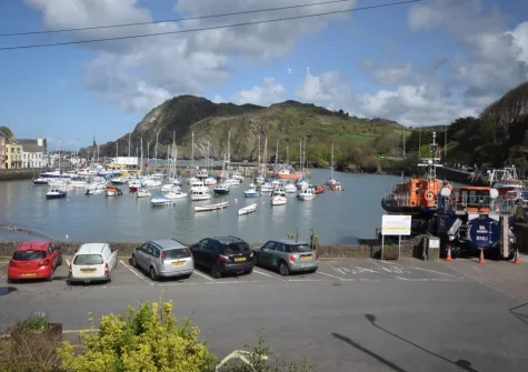The harbour view from bedroom #2 at Skippers Cottage, Ilfracombe
