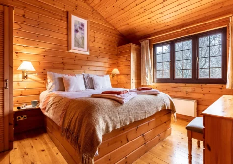 Bedroom #2 at Sky Lark Lodge 7 at Clovelly Lakes, Higher Clovelly