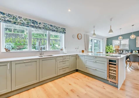 The kitchen at Skybreak, Appledore