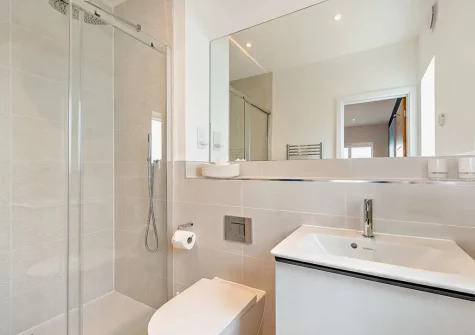 Bedroom #1 en-suite shower room at Skybreak, Appledore