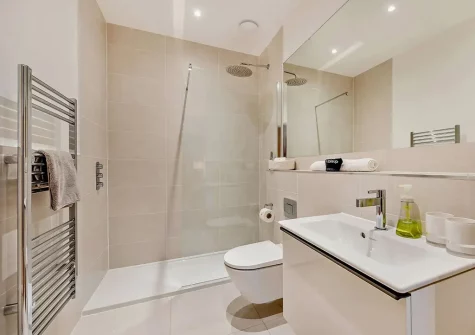Bedroom #2 en-suite shower room at Skybreak, Appledore