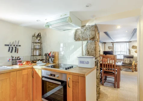 The kitchen at Slipway Cottage, 8 Back Lane, St Ives