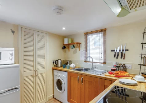 The kitchen at Slipway Cottage, 8 Back Lane, St Ives
