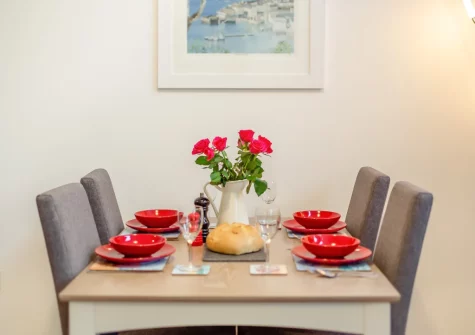 The dining area at Slipway, Fowey