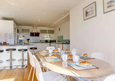 The dining area at Slow Tide, Bude