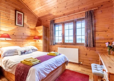 Bedroom #2 at Snow Goose Lodge 16 at Clovelly Lakes, Higher Clovelly