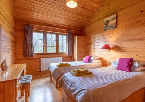 Bedroom #3 at Snow Goose Lodge 16 at Clovelly Lakes, Higher Clovelly