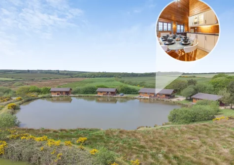 Snow Goose Lodge 16 at Clovelly Lakes is a lakeside lodge set in a tranquil, picture-perfect landscape, complete with a dedicated circular woodland trail for peaceful dog walks