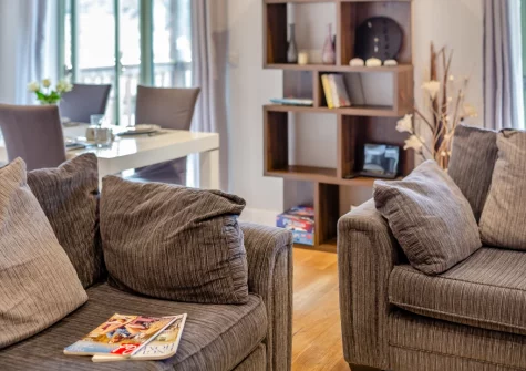 The living area at Snowy Owl, Winnard's Perch