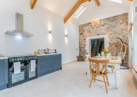 The kitchen & dining area at Someplace Else, St Day