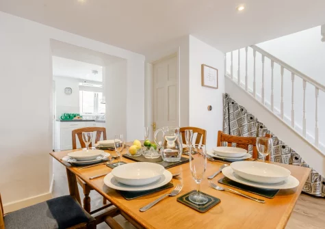 The dining area at Song of the Sea, Penzance