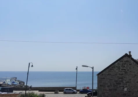 The view from bedroom #1 at Song of the Sea, Penzance