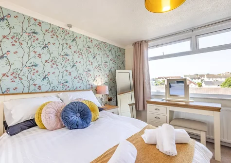 Bedroom #1 at Soundwaves House, Bude