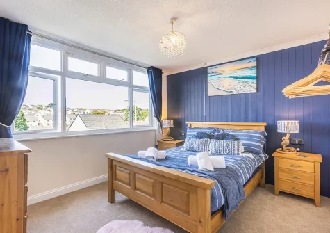 Bedroom #2 at Soundwaves House, Bude