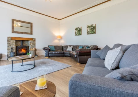 The living room at South Blatchborough Manor, Bradworthy