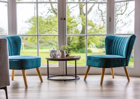 The living room at South Blatchborough Manor, Bradworthy