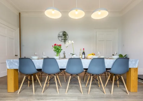 The dining room at South Blatchborough Manor, Bradworthy