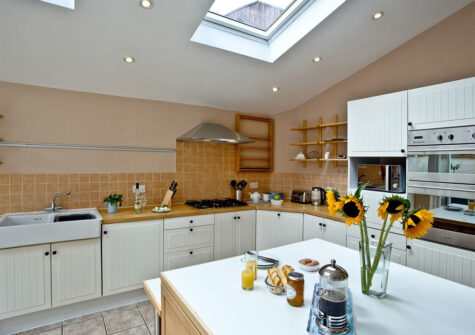 The kitchen at South Sands, Paignton