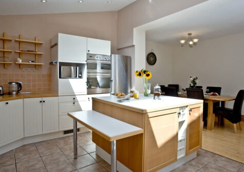 The kitchen at South Sands, Paignton