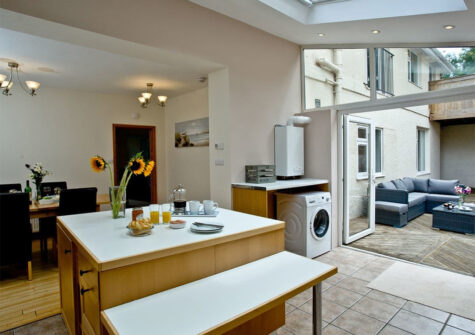 The kitchen at South Sands, Paignton