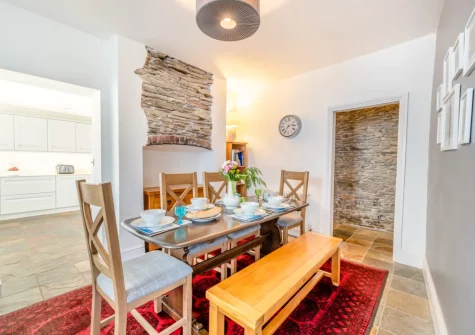 The dining room at South Street Farm, Braunton