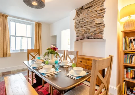 The dining room at South Street Farm, Braunton