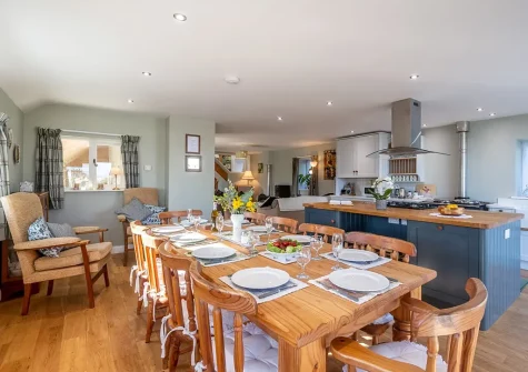 The dining area at South Woodford, Milton Damerel