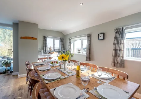 The dining area at South Woodford, Milton Damerel