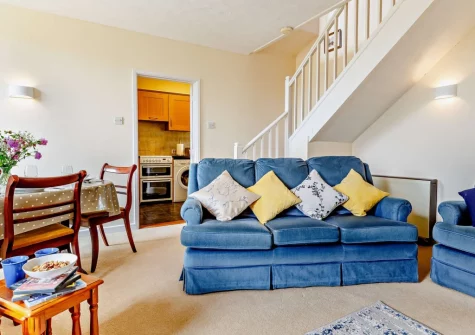 The living & dining area at Sowanna Farm Cottage, White Cross