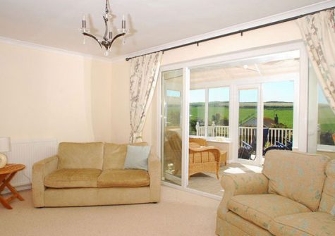 The living area @ Spindrift, Outer Hope
