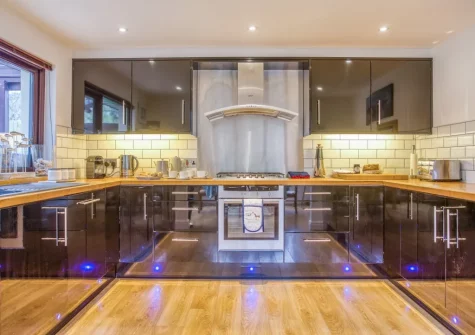 The kitchen at Spindrift, Instow