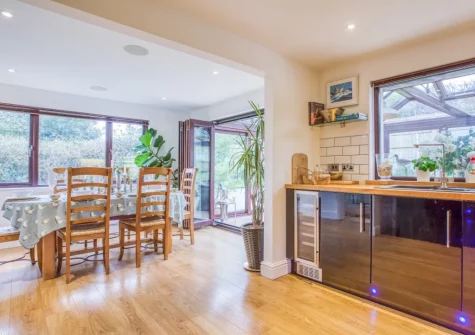 The kitchen & dining area at Spindrift, Instow