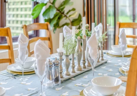 The dining area at Spindrift, Instow