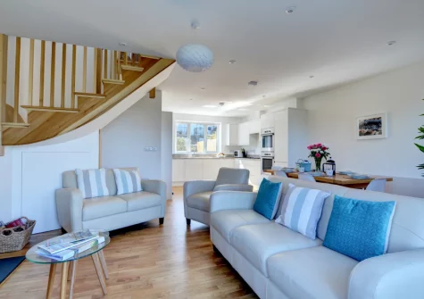 The living area at Spindrift, Mortehoe