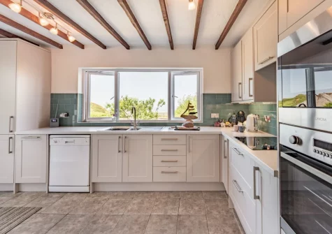 The kitchen at Spring Cottage, Mortehoe