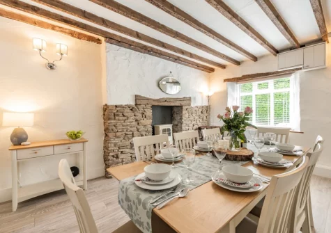 The dining room at Spring Cottage, Mortehoe