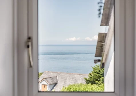 The view from bedroom #2 at Spring Cottage, Mortehoe