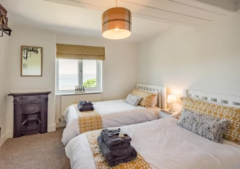 Bedroom #5 at Spring Cottage, Mortehoe