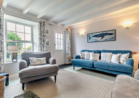 The living room at Spring Cottage, Whitecross