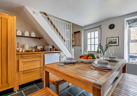 The kitchen & dining area at Spring Cottage, Whitecross